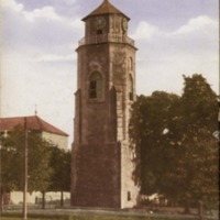 Piatra-Neamţ. Vederea Turnului Sf. Ioan (Zidit de Ştefan cel Mare)