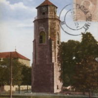 Piatra-Neamţ. Vederea Turnului Sf. Ioan (Zidit de Şefan cel Mare)